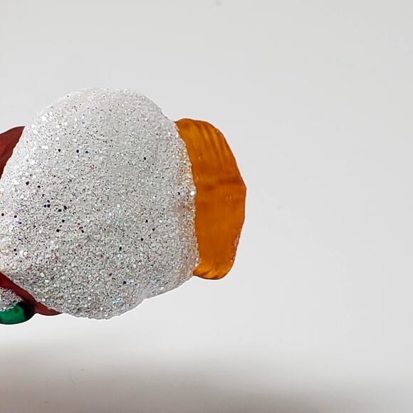 Vintage Mercury Glass Christmas Silver Face Santa 2.5" New Condition - Picture 2 of 5